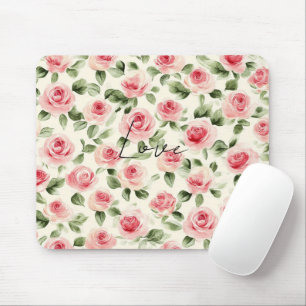 Hübsch rosa Rosen Mousepad