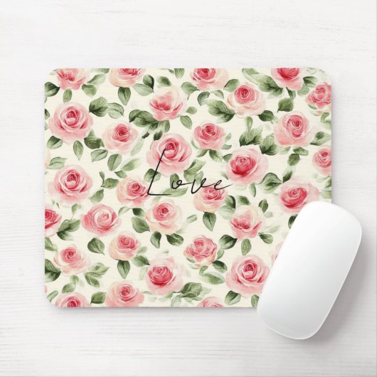 Hübsch rosa Rosen Mousepad (Mit Mouse)