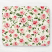 Hübsch rosa Rosen Mousepad (Vorne)