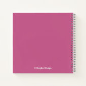 Hübsch rosa Rosen Name Karen wunderschöne Blumen Notizblock (Rückseite)