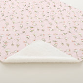 Hübsch rosa Rosen Sherpadecke (3/4)