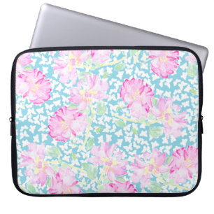 Hübsch rosa Rosen und Schmetterlinge Laptop-Sieb Laptopschutzhülle