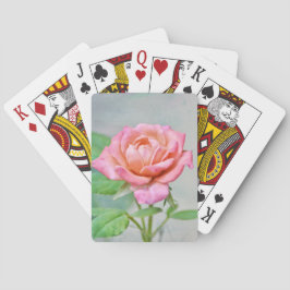 Hübsch rosa Rosenkunst Spielkarten