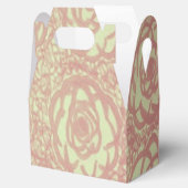 Hübsch rosa Rosenmuster Geschenkschachtel (Geöffnet)