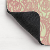 Hübsch rosa Rosenmuster Mousepad (Ecke)