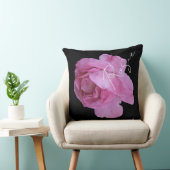 Hübsch rosa Rosenname Rosie individuell anpassbare Kissen (Stuhl )