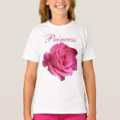 Hübsch rosa Rosenprinzessin blumengeschmückt niedl T-Shirt (Vorderseite)