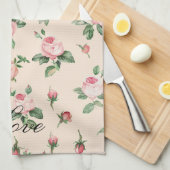 Hübsch Rosa Roses Brautparty Geschirrtuch (Viertel Falte)