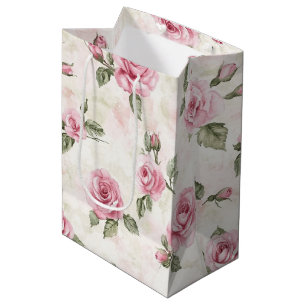 Hübsch Rosa Roses Brautparty Mittlere Geschenktüte