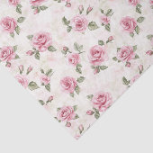 Hübsch Rosa Roses Brautparty Seidenpapier (Ausschnitt)