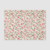 Hübsch Rosa Roses Brautparty Seidenpapier (Vorderseite)