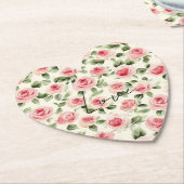 Hübsch Rosa Roses Brautparty Untersetzer (angewinkelt)