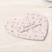 Hübsch rosa Roses Brautparty Untersetzer (angewinkelt)