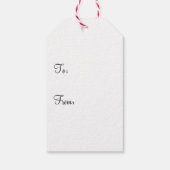 Hübsch rosa Schmetterlingsdruck Geschenkanhänger (Rückseite)