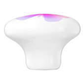 Hübsch rosa Schmetterlingsdruck Keramikknauf (Seitenansicht)