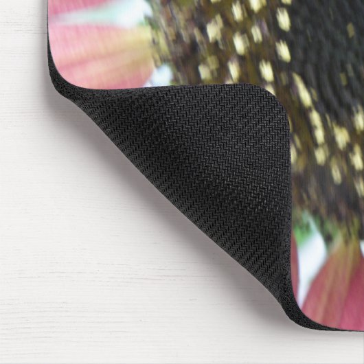 Hübsch rosa Sonnenblumenmousepad Mousepad (Ecke)
