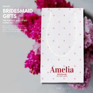 Hübsch Rosa Stars Bridesmaid Vorschlag für eine Ge Kleine Geschenktüte