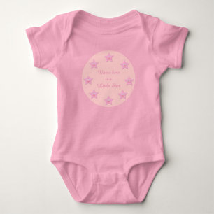Hübsch rosa Sternchen Baby Strampler