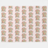 Hübsch rosa Taglilie Fleecedecke (Vorderseite (Horizontal))