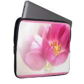 Hübsch-rosa Tulips Laptopschutzhülle (Vorne Rechts)