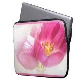 Hübsch-rosa Tulips Laptopschutzhülle (Vorderseite Links)