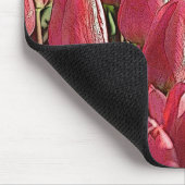 Hübsch-rosa Tulips Mousepad (Ecke)