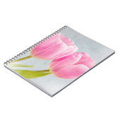 Hübsch-rosa Tulips Notizblock (Linke Seite)