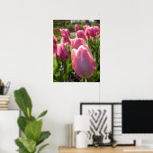 Hübsch-rosa Tulips Poster (Heimbüro)