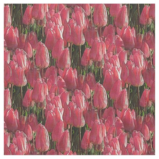 Hübsch-rosa Tulips Stoff (Nahaufnahme)