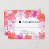 Hübsch rosa UAWG RSVP Karte (Vorne/Hinten)