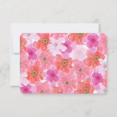 Hübsch rosa UAWG RSVP Karte (Rückseite)