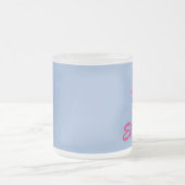 Hübsch rosa und blau tropisch mattglastasse (Mittel)