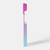 Hübsch rosa und blaue Baumwolle Candy Ombre iPhone Hülle (Linke Seite)