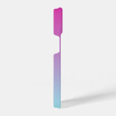 Hübsch rosa und blaue Baumwolle Candy Ombre iPhone Hülle (Rechte Seite)