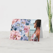 Hübsch rosa und blaue Blüten