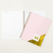 Hübsch-Rosa- und Goldmonogramm Planer (Anzeige)