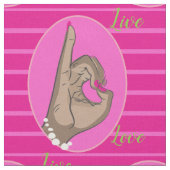 Hübsch rosa und grüne Stoffe (Nahaufnahme)