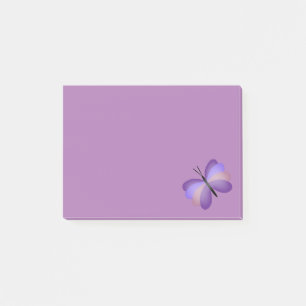 Hübsch rosa und Lila Schmetterlinge Post-it Klebezettel