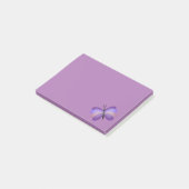 Hübsch rosa und Lila Schmetterlinge Post-it Klebezettel (angewinkelt)