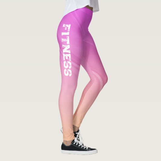 Hübsch rosa und orange glänzend leggings (Rechts)