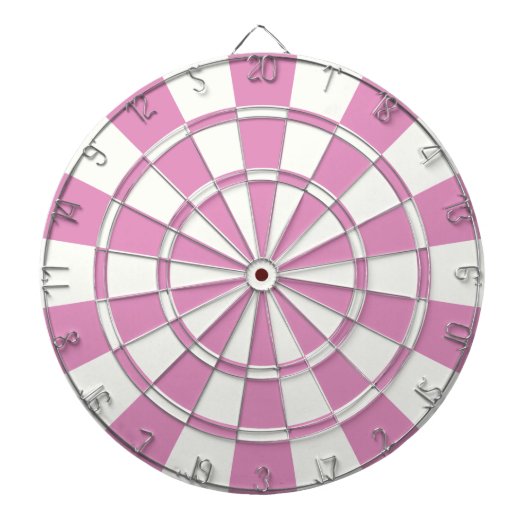 Hübsch Rosa und Weiß Dartscheibe (vorne)