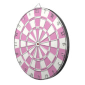 Hübsch Rosa und Weiß Dartscheibe (Vorderseite rechts)