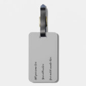 Hübsch rosa verzinkte Azteken Inspirierte Musterar Gepäckanhänger (Rückseite vertikal)