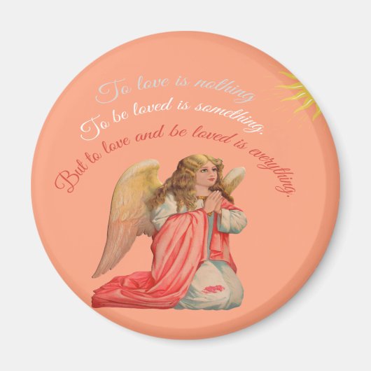 hübsch rosa Vintag Magnet (Vorne)