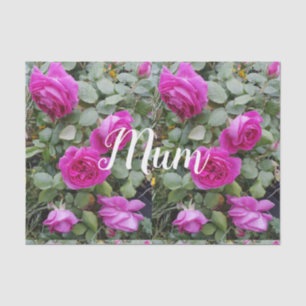 Hübsch Rosa Vintage Rose Blume Geburtstagsmutter Seidenpapier