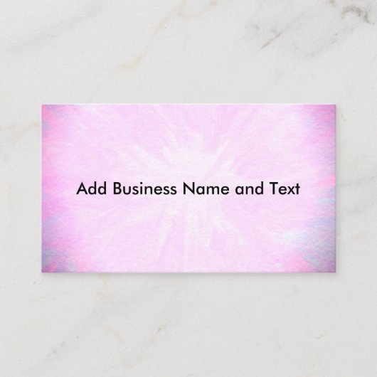 Hübsch rosa visitenkarte (Vorderseite)