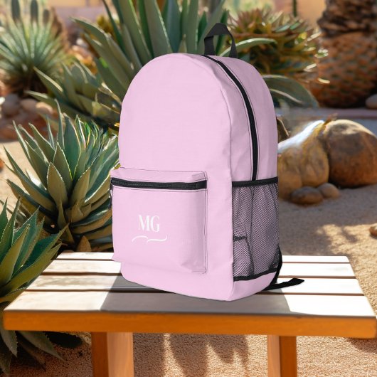 Hübsch rosa Weibchen Mit Monogramm, Bedruckter Rucksack