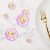 Hübsch rosa, weiß und gelb Kaktus Dahlia Macro Konfetti (Gruppe)