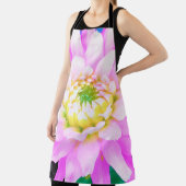 Hübsch rosa, weiß und gelb Kaktus Dahlia Macro Schürze (InSitu)