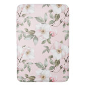 Hübsch rosa weiße Blume Badematte (Vorderseite Vertikal)